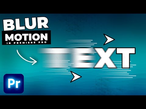 MOTION Blur TEXT ANIMATION In Premiere Pro