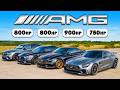 900hp AMG C63 V GTR V E63 V GLC 63 DRAG RACE