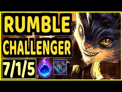 EVROT (RUMBLE) - 7/1/5 KDA CHALLENGER GAMEPLAY - BR