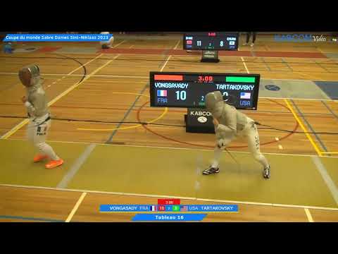 Sint Niklaas World Cup 2023 SWS - L16 - Malina Vongsavady FRA v Elizabeth Tartakovsky USA