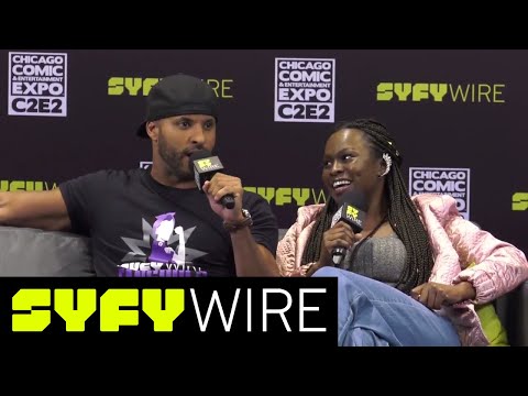 American Gods' Yetide Badaki And Ricky Whittle | C2E2 | SYFY WIRE