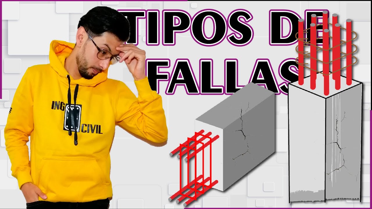 TIPOS DE FALLAS - VIGAS Y COLUMNAS - CONCRETO REFORZADO