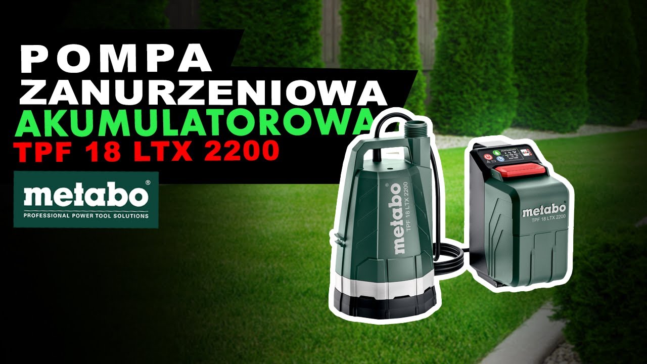 ELASTYCZNA I FUNKCJONALNA POMPA ZANURZENIOWA METABO!