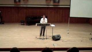 Mauricio Salguero at Clarinetfest 2010,  Christopher Biggs, Movement I