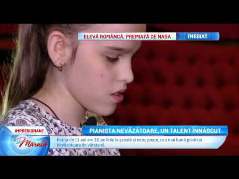 Pianista nevazatoare, un talent innascut