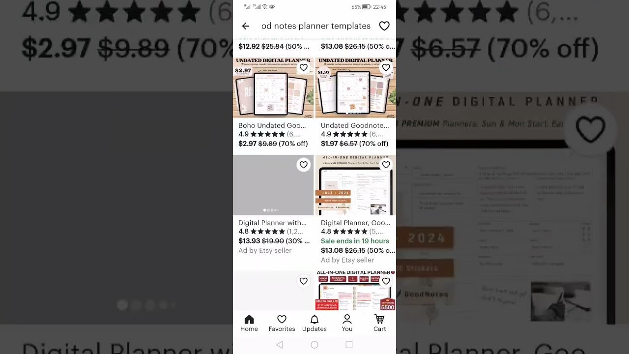 Digital Product Ideas To Sell on Etsy  - Goodnotes Planner Templates