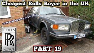 1st Time DIY Welding a WHEEL ARCH & it's on a Rolls Royce - Trying to FIX a Silver Spirit PART 19