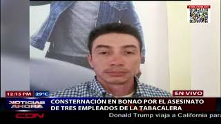 Consternación en Bonao por asesinato de tres empleados de una tabacalera