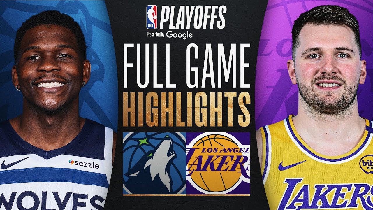 #6 TIMBERWOLVES at #3 LAKERS | FULL GAME 1 HIGHLIGHTS | April 19, 2025