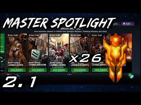 Shattered Lenses Master Spotlight - 2.1 | x26 Hallowed Crystals - Transformers: Forged to Fight