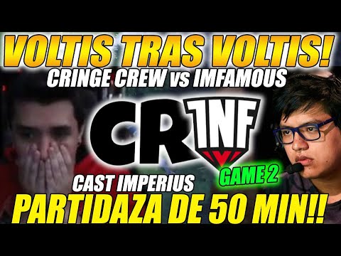 🔴INFAMOUS vs CRINGE CREW🔵[GAME2/bo2] - PARTIDAZA DE 50 MIN, VOLTIS TRAS VOLTIS! - BTS S13 | DOTA 2
