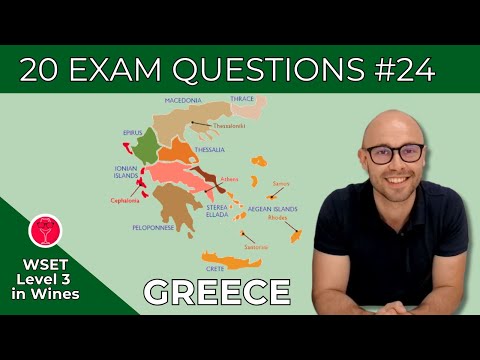 GREECE Wine: 20 WSET Level 3 in Wines Exam Questions | Thirsty and Wise I Video #24
