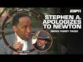 Stephen A. apologizes to Cam Newton for the Brock Purdy blowback 👀 | First Take