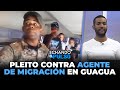 Tremendo pleito contra agente de migración en guagua voladora | Echando El Pulso
