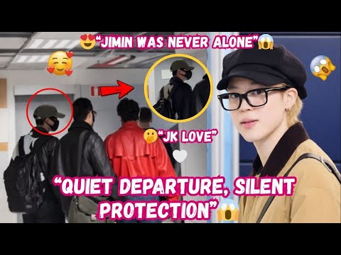 BTS Leaving Portugal — Quiet Steps, Silent Protection for Jimin 🤍