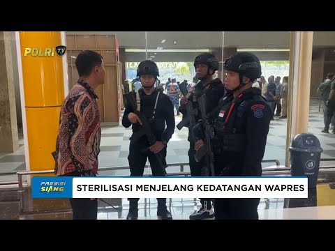 TIM JIBOM POLDA MALUT LAKUKAN STERILISASI DI BANDARA SULTAN BABULLAH JELANG KEDATANGAN WAPRES