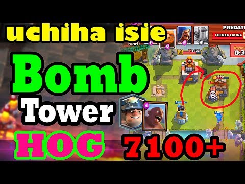 Insane DECK !  Uchiha Isie HOG MINER  7100+ LADDER Pushing- Clash Royale