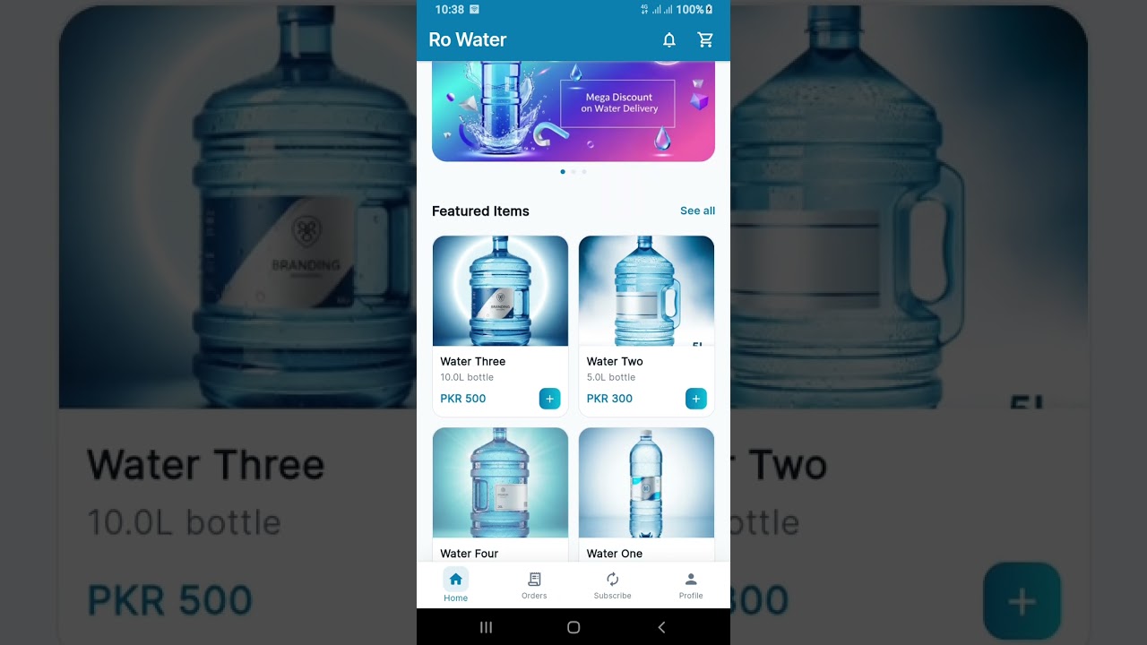 Water delivery app thumbnail