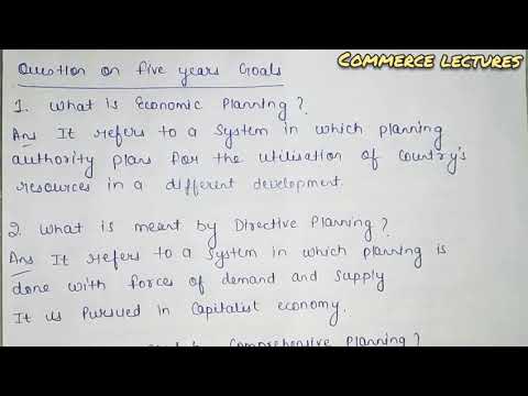 Economic planning need for economic planning five year plans in india indian economy