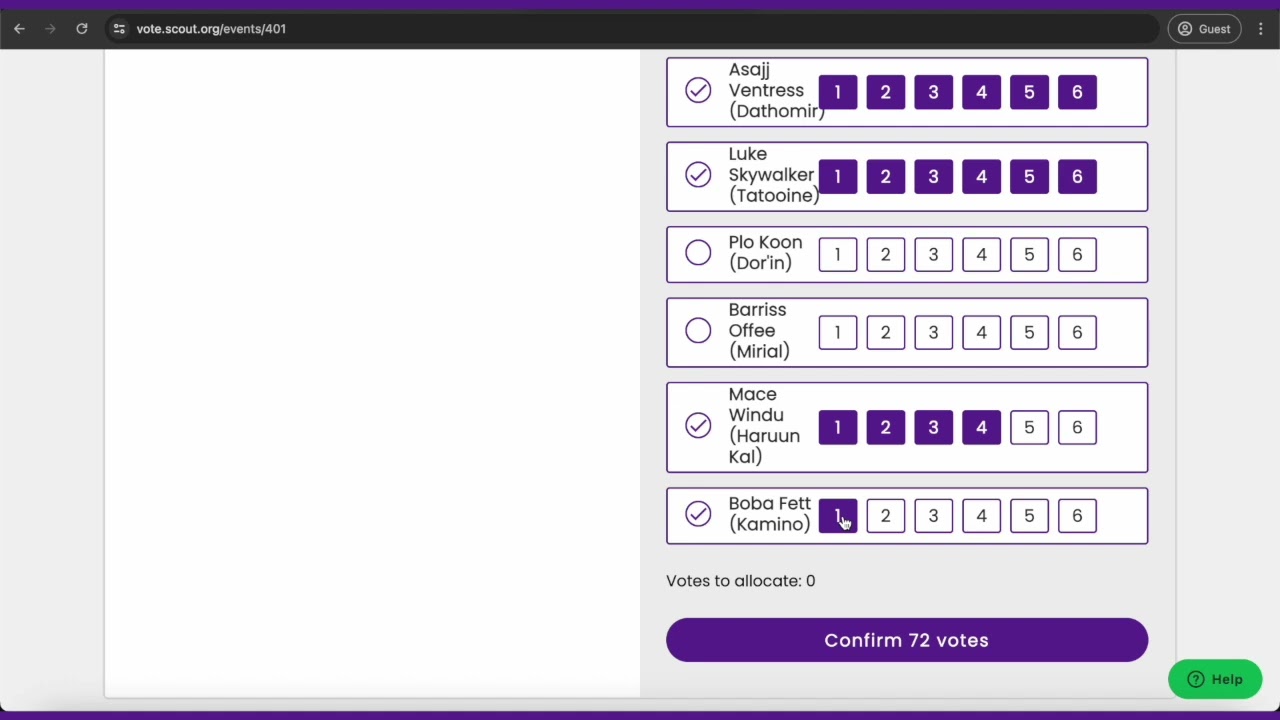 How to cast a vote for the election of the World Scout Committee