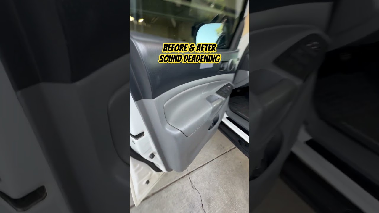 Before & After #Sounddeadening the inner/outer door skins and door panel! #Toyota #Tacoma #Dynamat