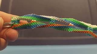 Straight stitches forced to twist- Less common boondoggle techniques