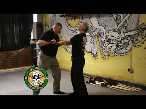 Breaking the Wrist Bones with the Shillelagh in a Double Lapel Grab - Irish Stick Fighting