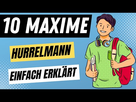 HURRELMANN'S 10 MAXIMS and PRINCIPLES - Theory explained simply (Abitur and Educator) | EDUCATOR ...