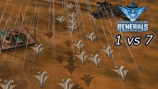 [C&amp;C Zero Hour] - 1vs7 - Airforce vs 7 Infantry - Hard Difficulty