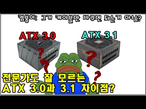 ATX 3.0 파워 3.1 파워 차이 3.1이 무조건 좋은건 아니긴 한데..