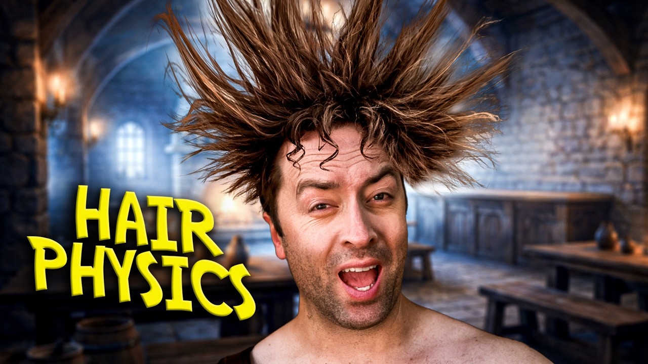 Hair physics in games