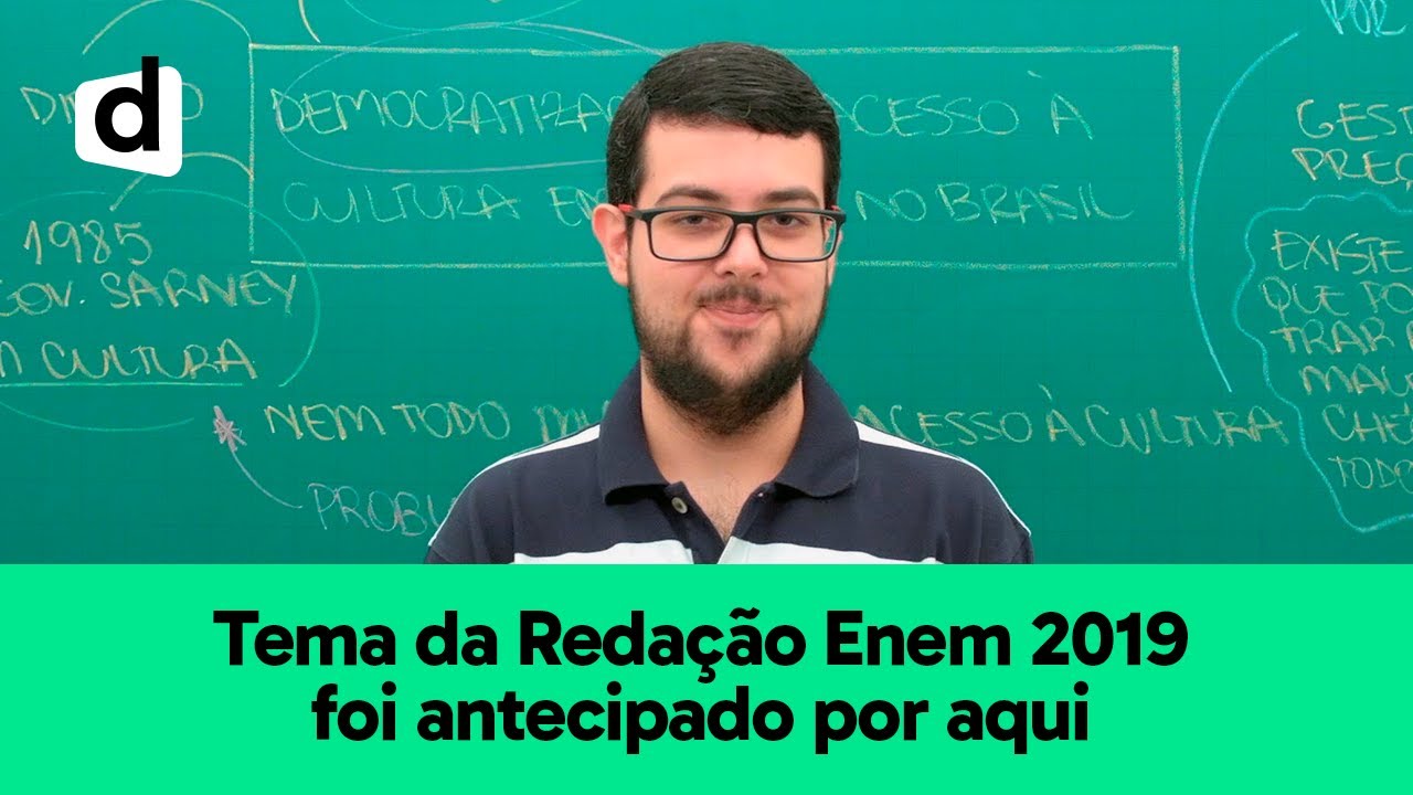 AULA COMPLETA DA REDAÇÃO ENEM 2019: DEMOCRATIZAÇÃO DO ACESSO À CULTURA / CINEMA NO BRASIL