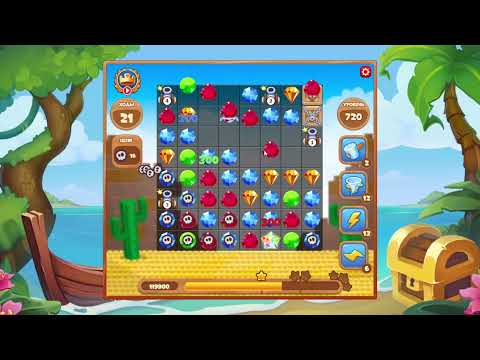 Как пройти уровень 720 игры Сокровища Пиратов