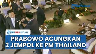 Momen Akrab Presiden Prabowo Ngobrol Bareng PM Thailand di KTT ASEAN, RI 1 Sampai Acungkan 2 Jempol