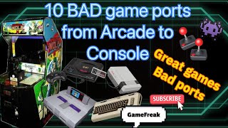 10 Great Arcade games with horrible console ports #gaming #review #videogames