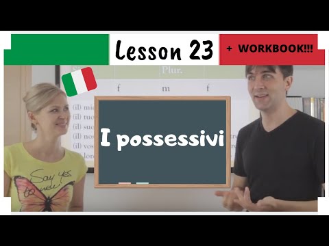 Learn Italian in 30 Days | #23 | Italian Adjectives And Possessives (Eng/Ita Subs + WORKBOOK)