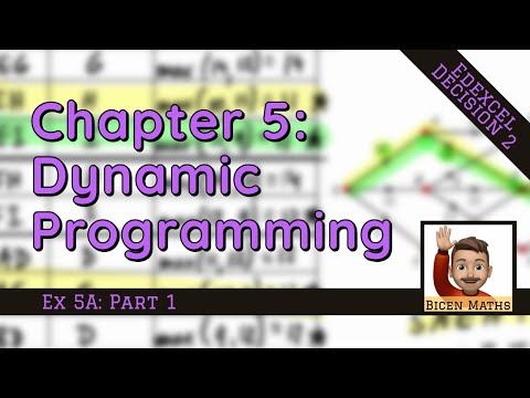 Dynamic Programming 1 • Intro and Bellman's Principle of Optimality • D2 Ex5A • ⌨️