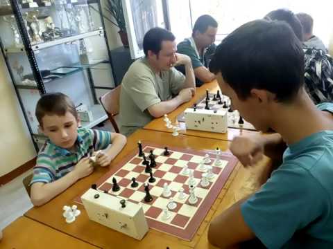 Shalymov Oleksandr (1924) vs. Cherniaiev Tykhon (2025) , 0-1, blitz, 20/06/2017