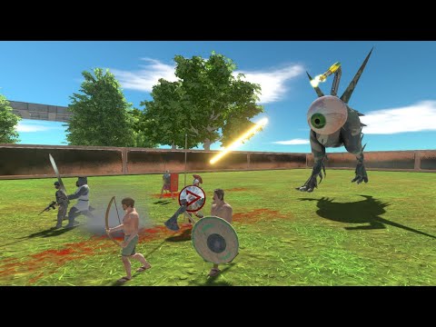 Survival Race - Escape From Alien Gunner (WITH HP BAR) - Animal Revolt Battle Simulator