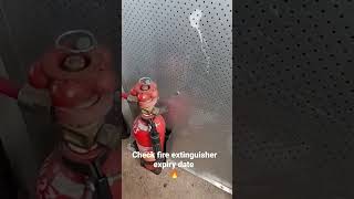🧐💥🔥Check fire extinguishers expiry date..