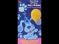 Opening Closing To Blue S Clues Blue S Birthday 1998 VHS