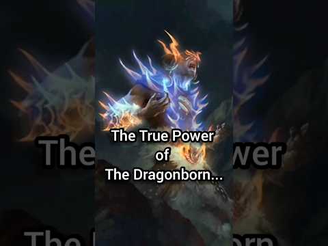 The True Power of The Dragonborn... #skyrim #tes #gaming #elderscrolls #lore #dragonborn #Bethesda