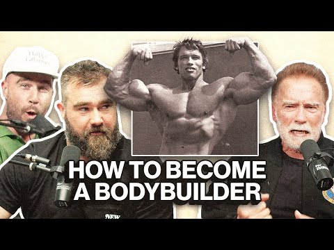 Arnold Schwarzenegger teaches Jason and Travis bodybuilding 101 lessons