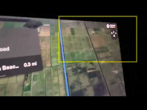 Weird Tesla map mirage or heat wave effect?