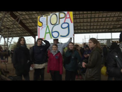 Greta Thunberg joins the opponents to the A69 highway project in southwest France | AFP