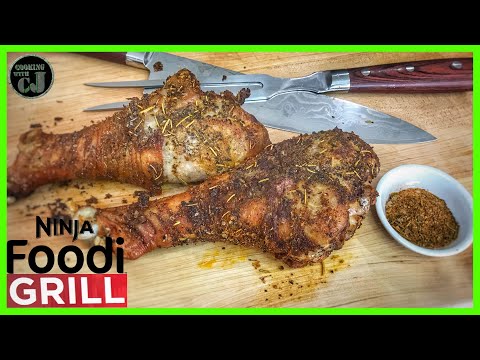 NINJA FOODI GRILL TURKEY LEGS! | Ninja Foodi Grill Recipes