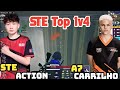 STE Action Vs A7 Carrilho • STE Top 1v4 Clutch