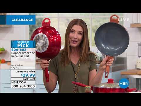 Simply Ming Healthy Cookware Lightweight SoftGrip 11" Co...