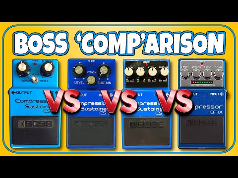 Qual è il Miglior Compressore BOSS? CS-1 vs CS-2 vs CS-3 vs CP-1X