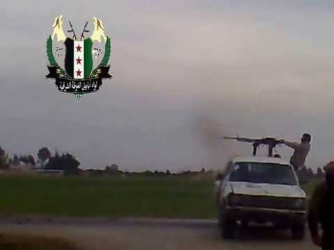 استهداف مقرات النظام برشاش الدوشكا في بلدة العتيبة في ريف دمشق من قبل لواء أبابيل الغوطة الشرقية